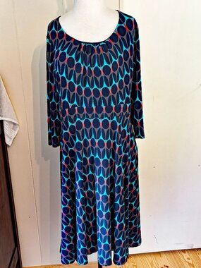 Boden Patterned Jersey Dress - Size 12L
